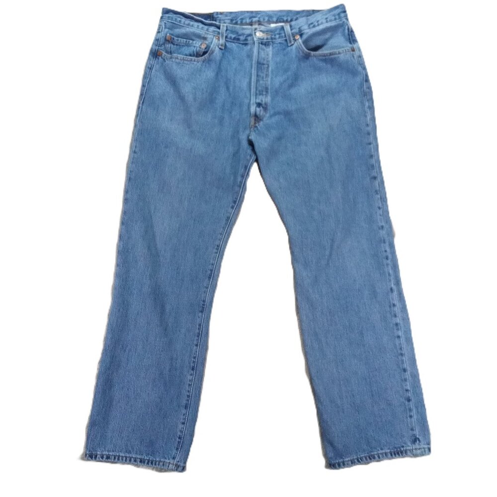 Levis 501 XX Jean Men 36x31, Tag 38x32 Blue Denim Button Fly Relaxed Straight